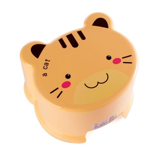 Lovely living room with a small plastic stool thick, non-slip bath bench cartoon child stool changing his shoes stool