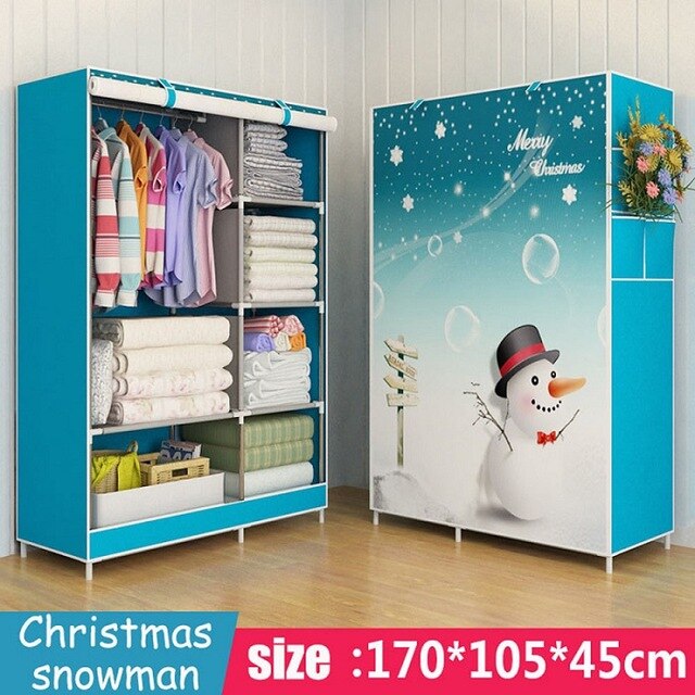 Modern trendy fashion home bedroom furniture storage portable assembly multi-purpose bedroom storage cabinets wardrobe closets