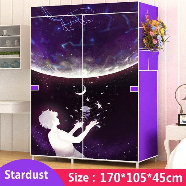 Modern trendy fashion home bedroom furniture storage portable assembly multi-purpose bedroom storage cabinets wardrobe closets