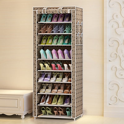 On Sale Cheapest Home Furniture Shoes Cabinet Shoes Racks 10 Layers 9 Grids Shoe Organizer Case Shelf Shoes Storage Cabinet