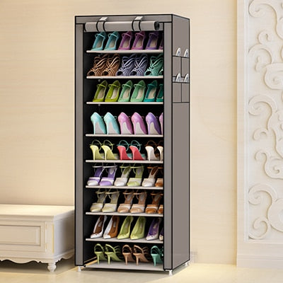 On Sale Cheapest Home Furniture Shoes Cabinet Shoes Racks 10 Layers 9 Grids Shoe Organizer Case Shelf Shoes Storage Cabinet