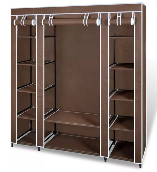 VidaXL Non-Woven Fabric Collapsible Closet Portable Cabinet Modern Simple Wardrobe Household Fabric Folding Cloth Closet Storage VidaXL Non-Woven Fabric Collapsible Closet Portable Cabinet Modern Simple Wardrobe Household Fabric Folding Cloth Closet Storage