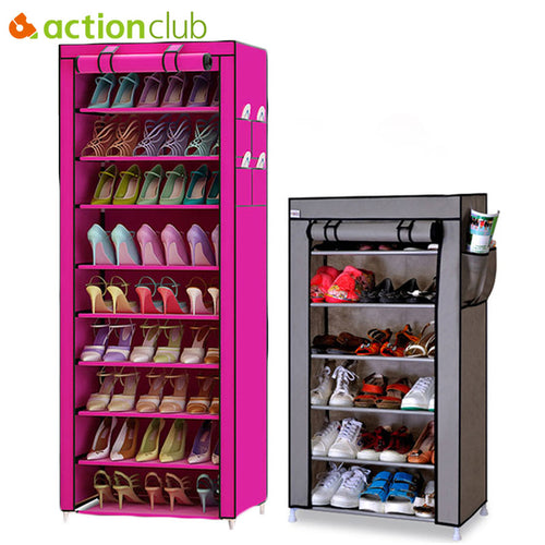 Actionclub 7 Layers 10 Layers Shoes Storage Cabinet DIY Assembly Shoe Shelf Dustproof Moistureproof Large Capacity Shoe Rack