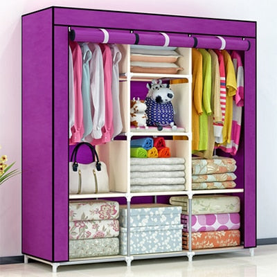 2018 DIY Non-woven fold Portable Storage  furniture When the quarter wardrobe  Cabinet bedroom furniture wardrobe bedroom organ