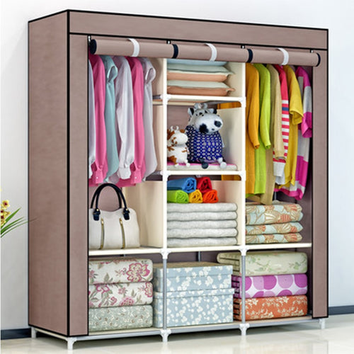 2018 DIY Non-woven fold Portable Storage  furniture When the quarter wardrobe  Cabinet bedroom furniture wardrobe bedroom organ