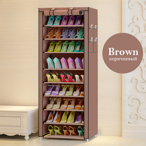 On Sale Cheapest Home Furniture Shoes Cabinet Shoes Racks 10 Layers 9 Grids Shoe Organizer Case Shelf Shoes Storage Cabinet